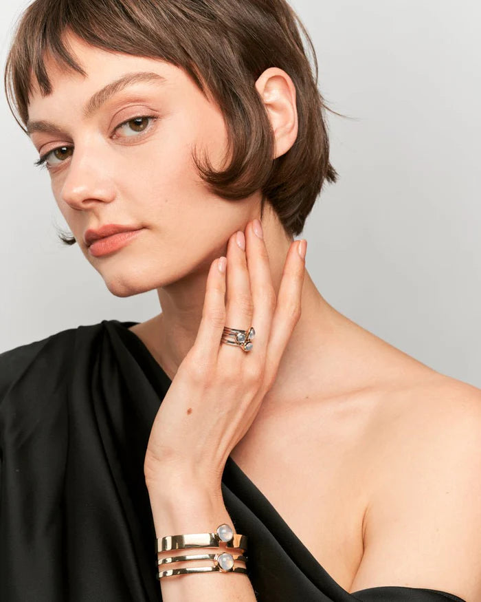 Alice Cuff Bracelet | Moonstone