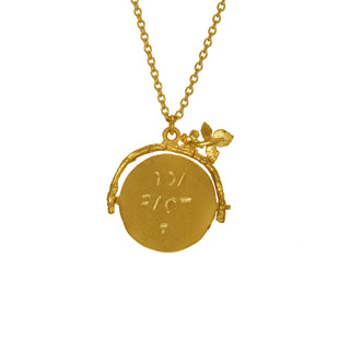 I Love You Spinning Disc Necklace