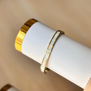 Rigid Mother of Pearl Bangle