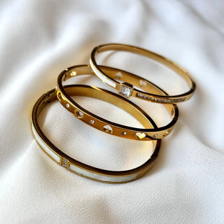 Rigid Mother of Pearl Bangle