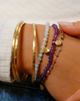Tranquility Lotus Amethyst Bracelet