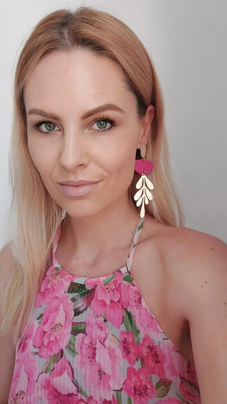 Cassia Earrings | White