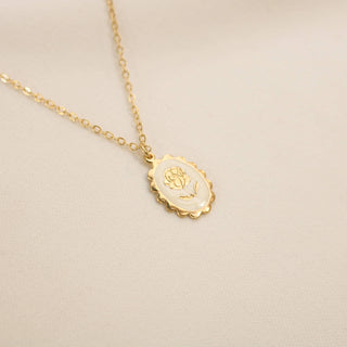 Rose Medallion Necklace Necklaces KariBoo Bijoux   