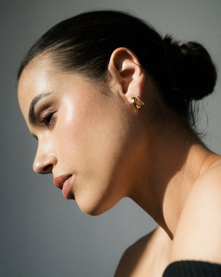 Conrad Textured Hoops | Gold