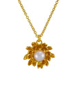 Chrysanthemum Flower Pearl Necklace
