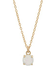 Round Prong Opal Necklace