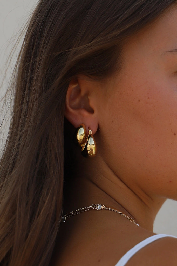 Coco Chunky Hoop Earrings Earrings Katie Waltman Jewelry   