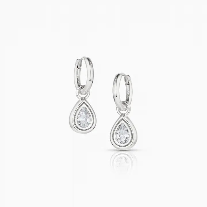 Starlet Hoop Earrings | Silver