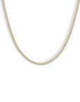 Emma Bezel Tennis Necklace | White Sapphire