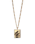 Figaro Rectangle Double Bird Necklace