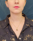 Figaro Rectangle Double Bird Necklace