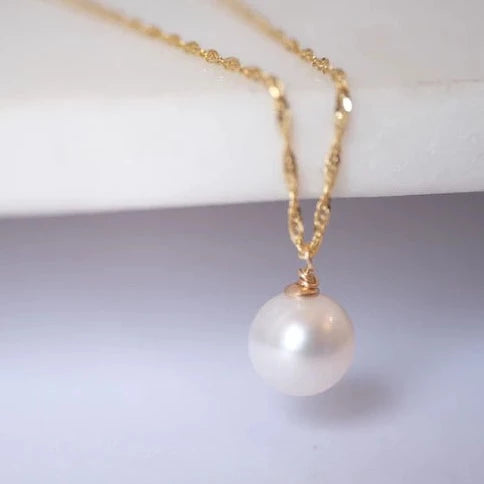 Forever Pearl Necklace | 14K Necklaces Gjenmi Jewelry   