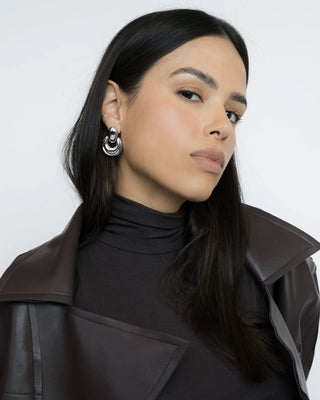 James Statement Earrings | Silver