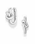 Karina Knot Hoops | Silver