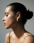 Laurel Statement Studs | Silver