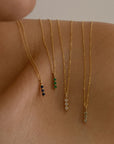 Diamond Stack Necklace | 14K