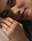 Marquise Signet Ring | White Topaz