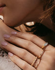 Marquise Signet Ring | White Topaz