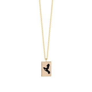 Rectangle Swallow Necklace Necklaces Anzu   
