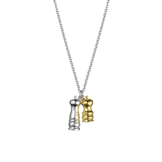 Salt & Pepper Mills Charm Necklace