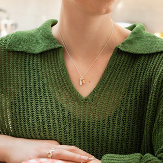 Salt & Pepper Mills Charm Necklace