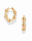 Sable Notched Hoops | Gold