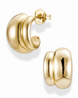 Petite Sofie Volume Hoops | Gold