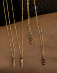 Diamond Stack Necklace | 14K