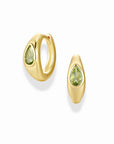 Tally Pear Huggie Hoops