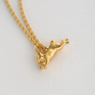 Leaping Rabbit Necklace