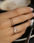 Toi Et Moi Ring | White Topaz