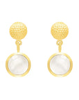 Carys Reversible Earrings | Mother of Pearl and Labradorite