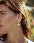 Carys Reversible Earrings | Mother of Pearl and Labradorite