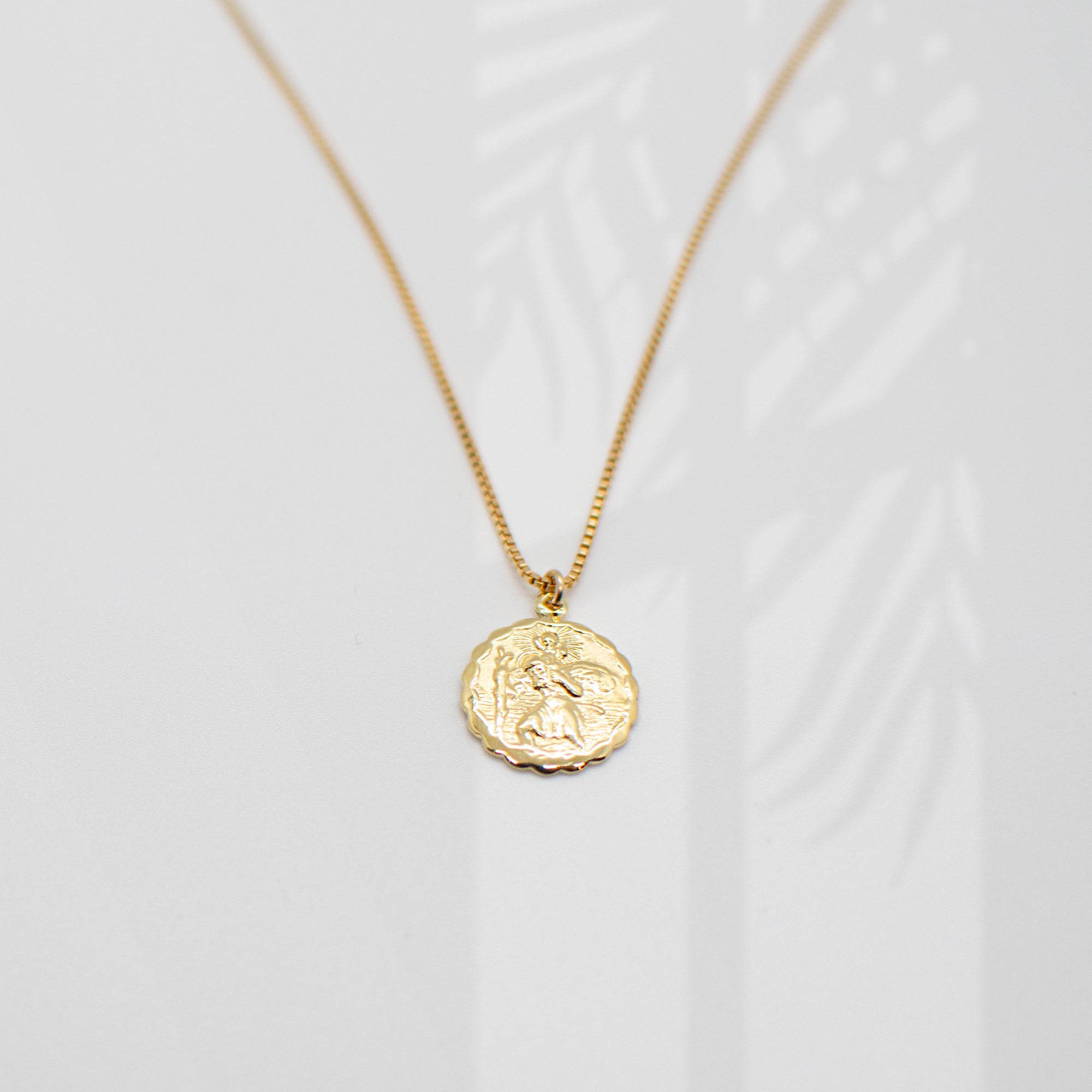 Saint Christopher Necklace | Gold Necklaces Leah Alexandra   