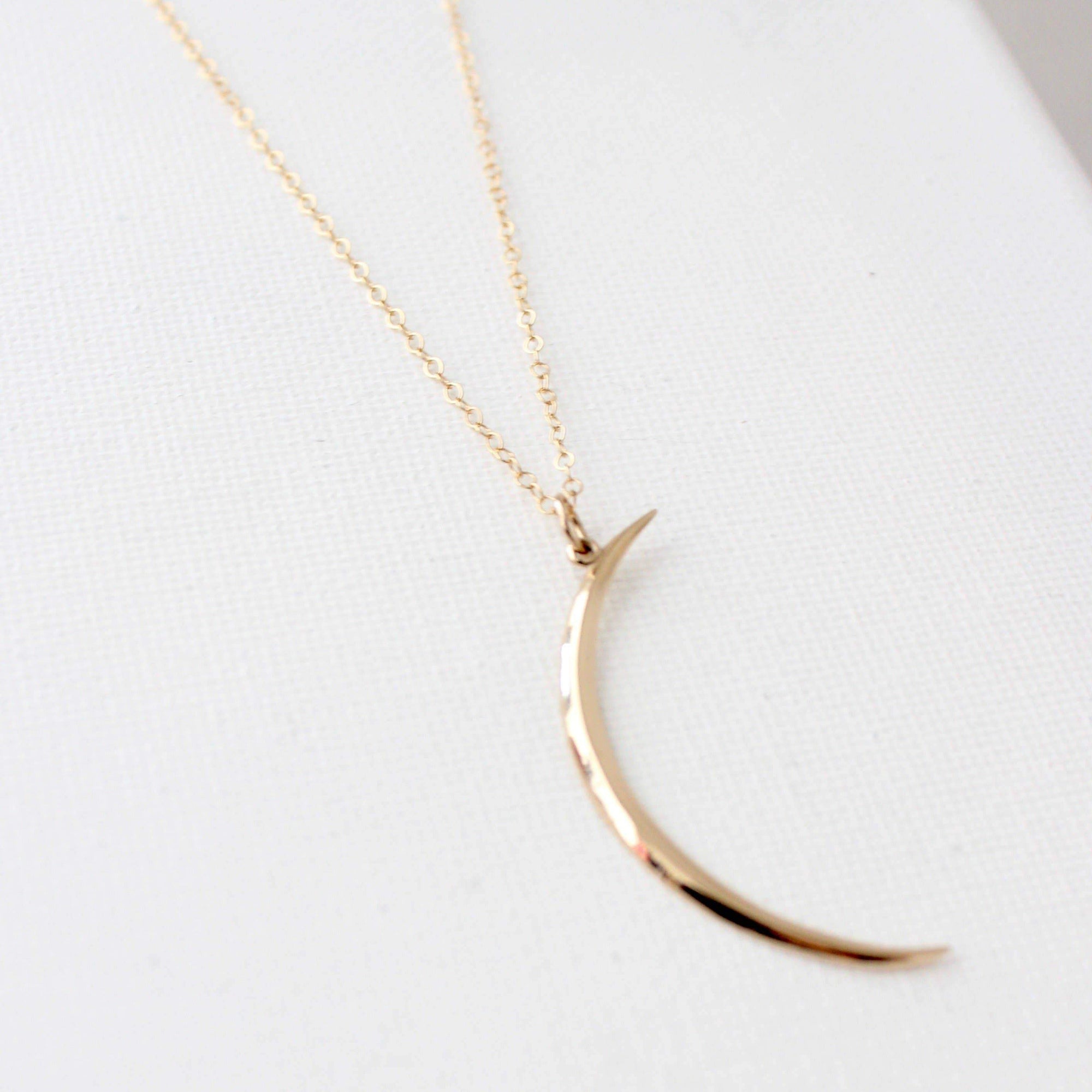 Crescent Necklace | Gold Necklaces Katie Waltman Jewelry   