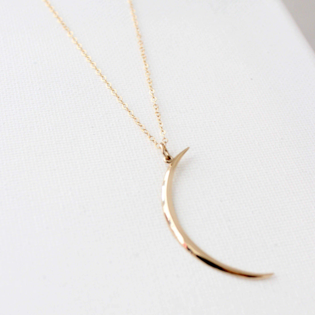 Crescent Necklace | Gold Necklaces Katie Waltman Jewelry   