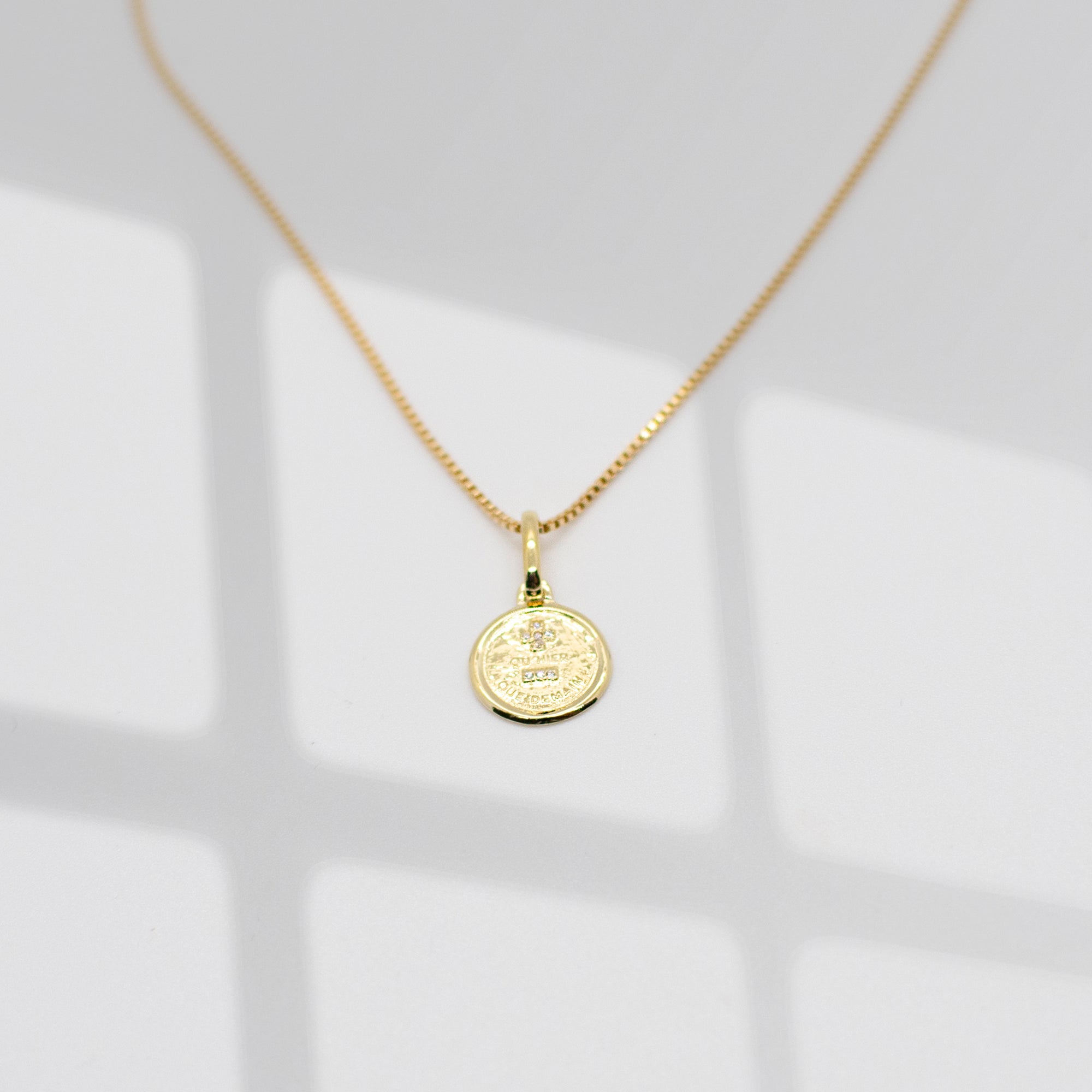 Love Token Necklace | Round Necklaces Leah Alexandra   