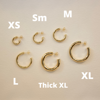 Classic Tube Hoops | X-Large Earrings P&K   