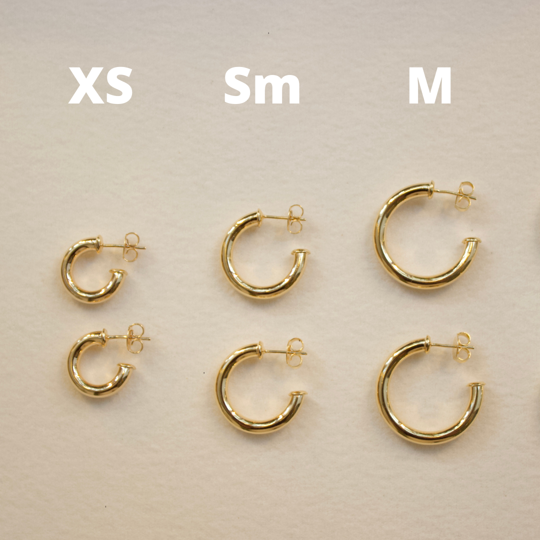 Classic Tube Hoops | Small Earrings P&K   