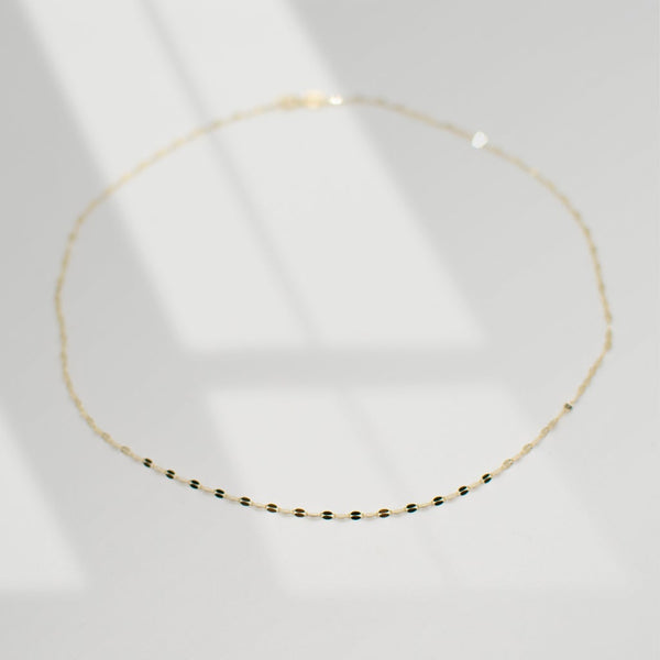 Shimmer Necklace | 10K Gold Necklaces Leah Alexandra 15"  