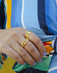 Textured Plain Stacking Ring Rings P&K   