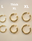 Classic Tube Hoops | X-Large Earrings P&K   