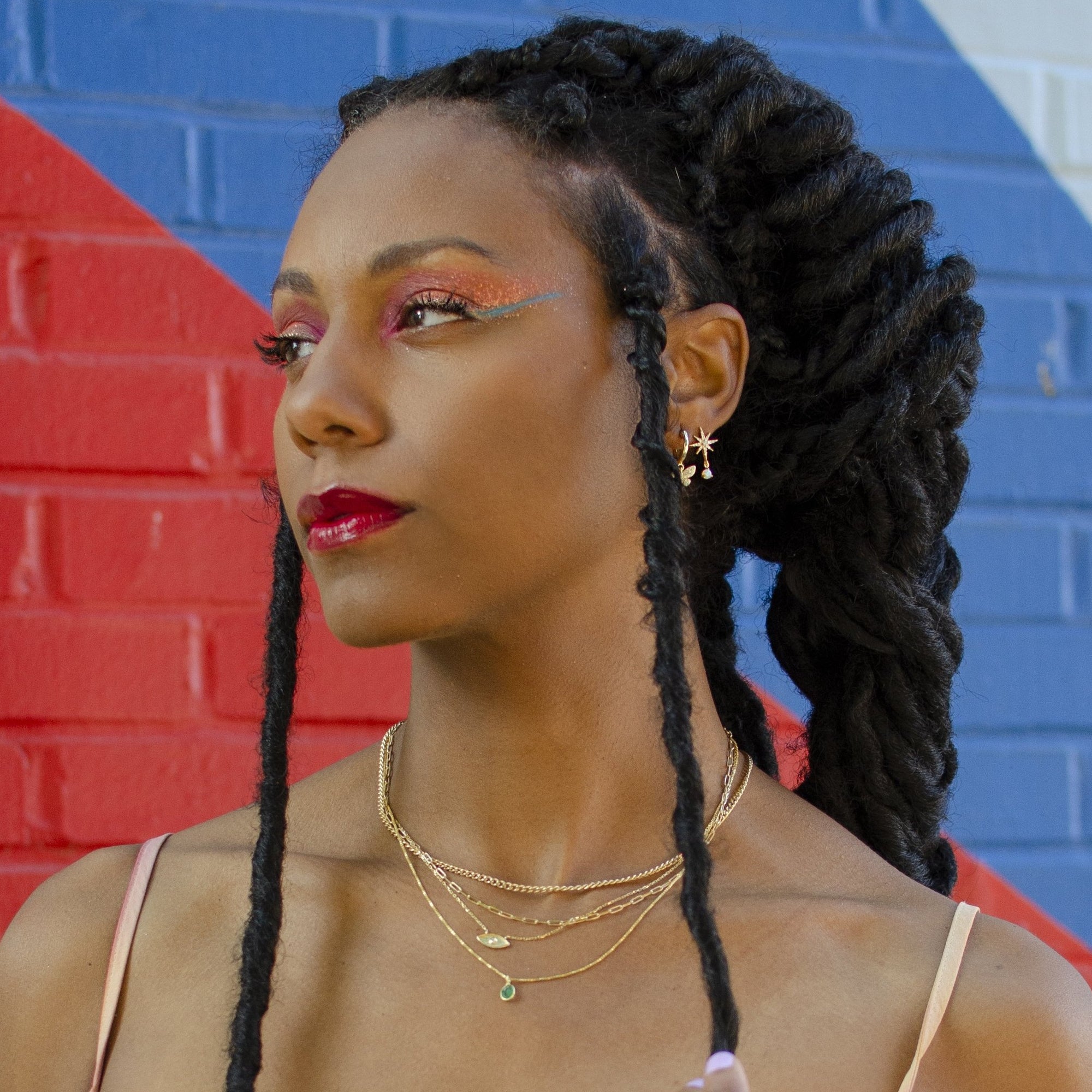 Sofia Slice Necklace | Emerald Necklaces Leah Alexandra   