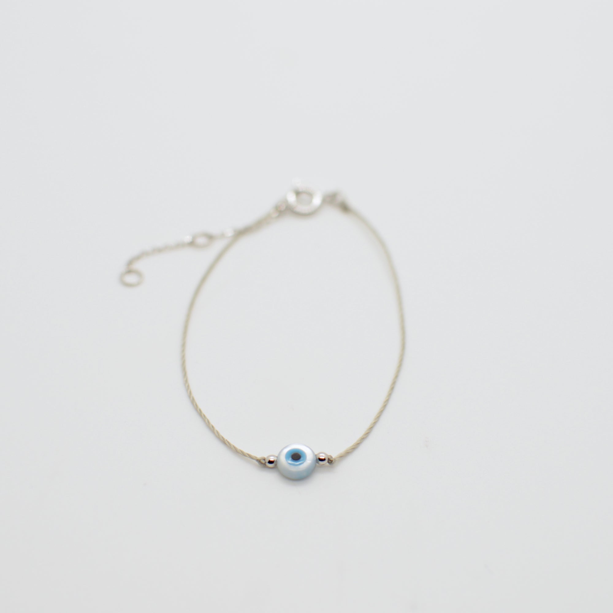 Mother of Pearl Eye Bracelet Bracelets P&K Gray/Silver  