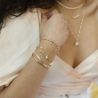 Braided Herringbone Bracelet Bracelets Leah Alexandra   