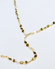 Sparkling Coin Lariat Necklaces P&K   