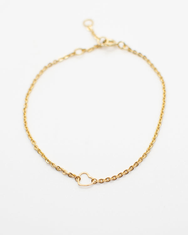 Open Heart Charm Bracelet Bracelets P&K   