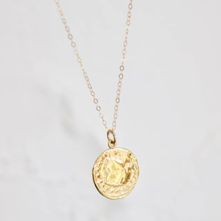 Sasha Coin Pendant Necklace Necklaces Katie Waltman Jewelry   