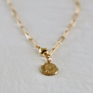 Lora Vintage Coin Necklace Necklaces Katie Waltman Jewelry   