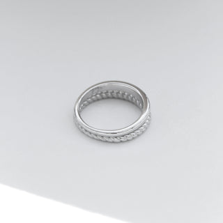 Plain and Croissant Duo Ring Rings P&K   
